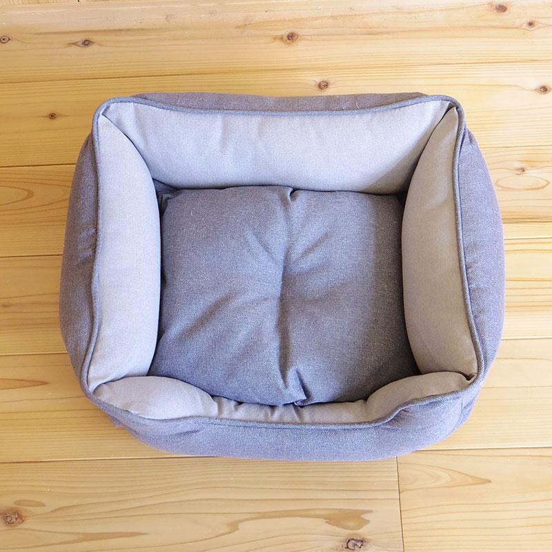 洗える 犬用 猫用ペットベッド Lサイズ スクエア 四角 Pet Bed : minet