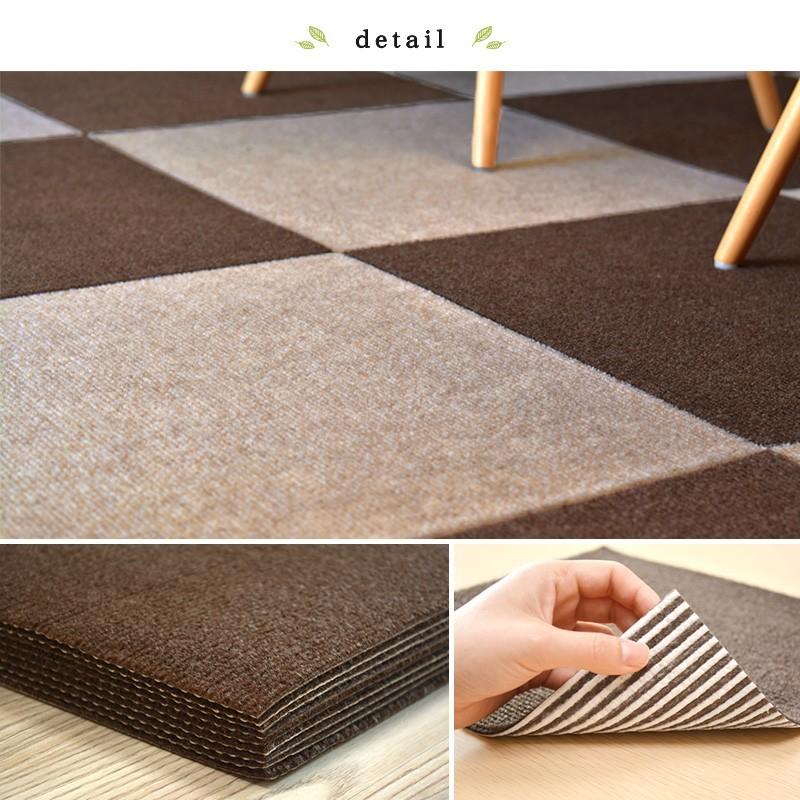 タイルマット タイルカーペット おしゃれ 安い 防音 ペット 45 45cm 16枚セット 約2畳 吸着 Set Minet 通販 Yahoo ショッピング