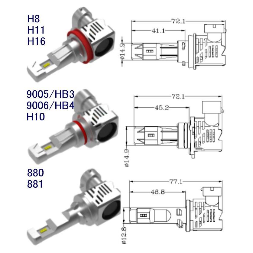 【2024最新型 光軸改良】Philips ZESチップ搭載 LEDヘッドライト 最小オールインワン 2灯で10,000LM H1/H3/H4/H7/H8/H10/H11/H13/H16/HB3/HB4/9004/9007/880/881｜mineya｜08