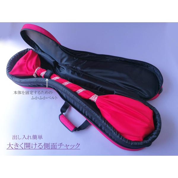 三味線用ソフトケース 1680D（リュック式）津軽三味線/太棹 軽量 軽