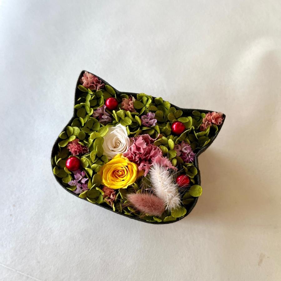 こねこばこ Candy キャンディ プリザーブドフラワー オリジナル 猫型 フラワーボックス 個性派 ギフト |  | 08