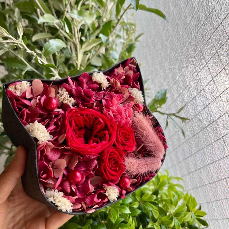 ねこばこ Mathilda マチルダ プリザーブドフラワー オリジナル 猫型 フラワーボックス 個性派 大人かわいい おしゃれ 猫ギフト |  | 07