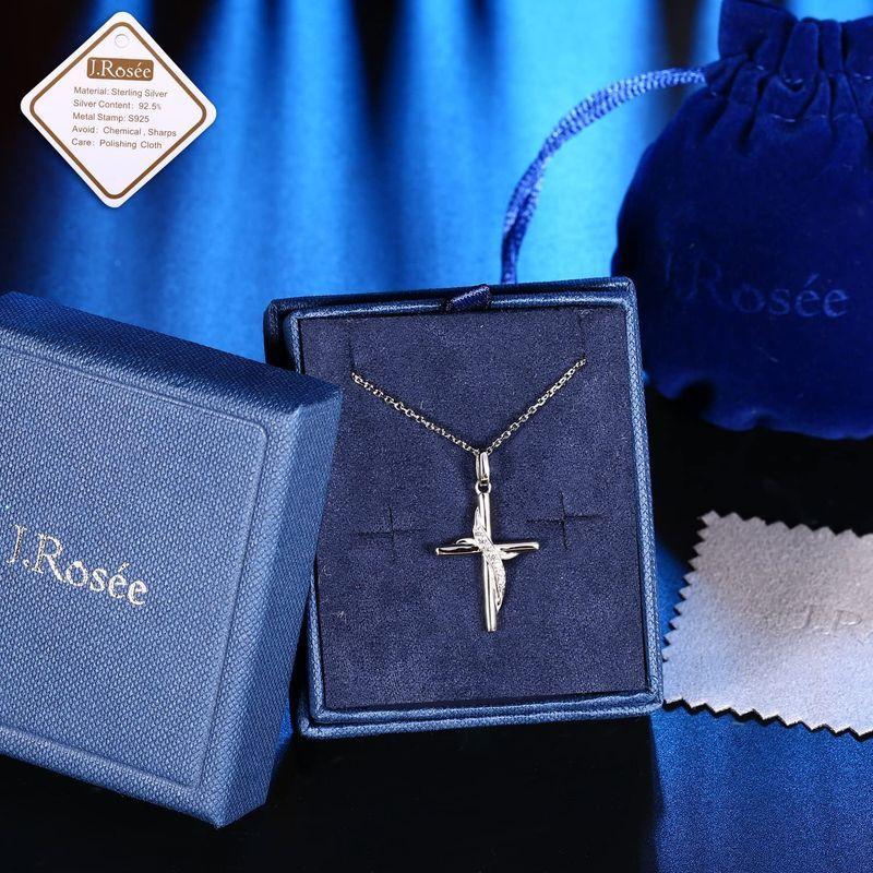 セール 登場から人気沸騰 キッズ ネックレス レディース ジュエリー バレンタイン デー 可愛い ハートj Ros E 十字架 人気 ジルコン 5a シルバー925 ペアネックレス ペンダント Www Gatorheatandair Com