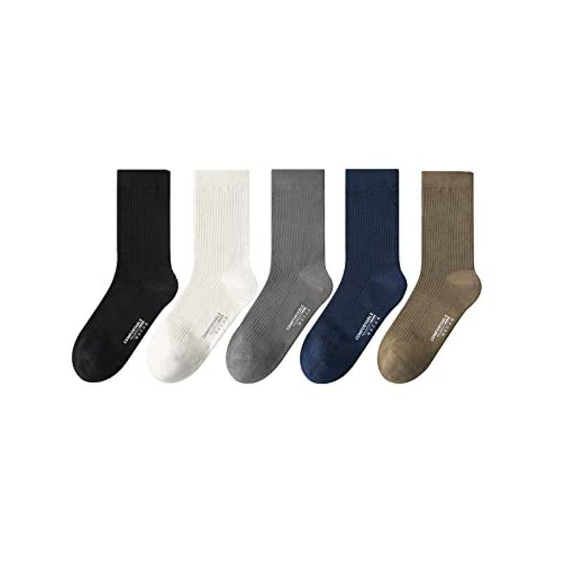 Relipop ソックス メンズ 靴下 スポーツ くつした 防臭 ハイソックス ビジネスソックス 綿 くつ下 吸汗 二重針縫い 厚手 ロング Ovdsddwsoc メンズファッション Clubhercules Com