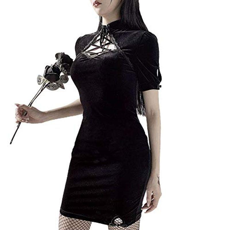 ビンテージ チャイナ 半袖 くりぬき 中華ドレス レースアップ サイドスリットスタンドカラー 胸開き カジュアルワークペンシルドレス 62 Uey9f3v1hj レディースファッション Www Velver Hu