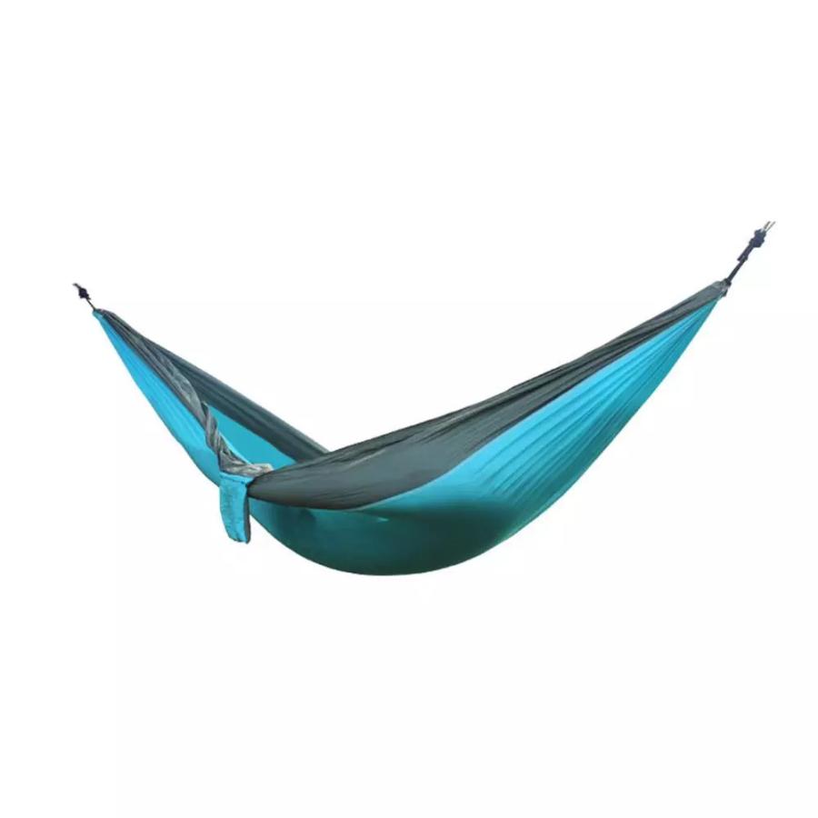 ポータブルハンモック屋外のキャンプの生存ハンモックガーデンスイング狩猟ぶら下げ寝椅子旅行パラシュート