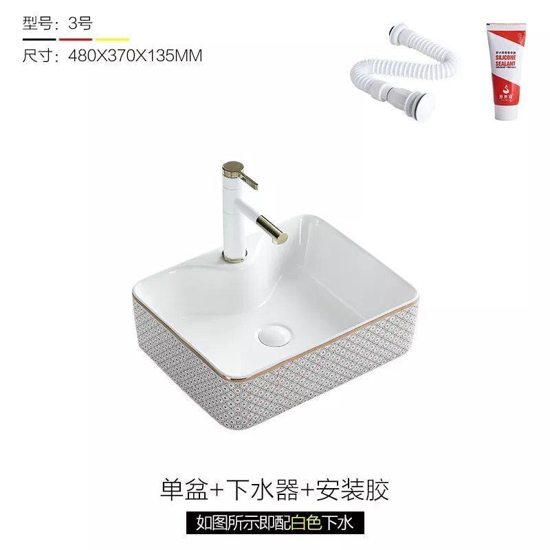 在庫限り 正方形のモダンなセラミックシンク バスルームまたはキッチン用のシンプルな洗面台 シンプル 洗面台 Eisschool Com