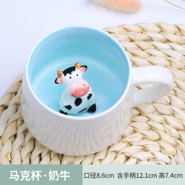 コーヒーカップ セラミック 3d動物 ハンドル付き 牛 パンダ カエル ティーカップ ジュース ミルク 紅茶 ガールフレンド 子供へのギフト a 0002 0000 Minimum Tokyo 通販 Yahoo ショッピング