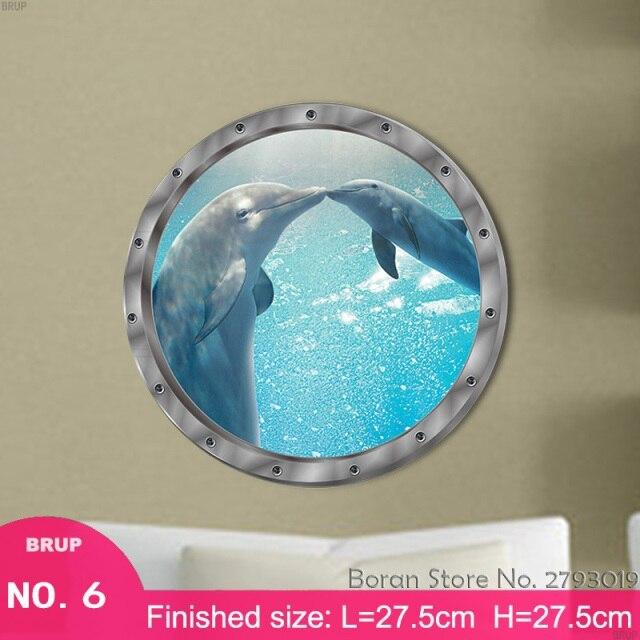 イルカの床のステッカー 海の動物の3dウォールステッカー 7種類 寝室の装飾 壁のアート ビニールの壁紙 防水 a 0005 0000 Minimum Tokyo 通販 Yahoo ショッピング