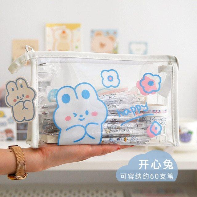 ペンケース 文房具 ボックス 筆箱 ペンシル バッグ 筆記具 ジッパー