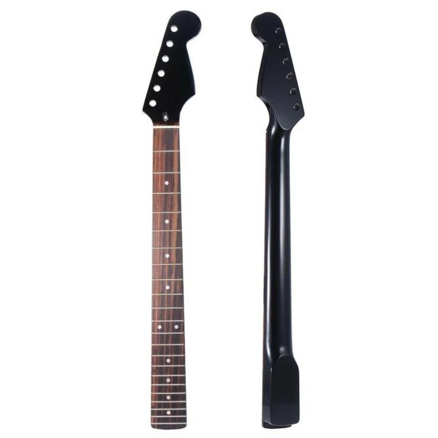 マットブラック22フレットエレキギター,メイプル/ローズウッド指板,弦楽器アクセサリー エレキギター