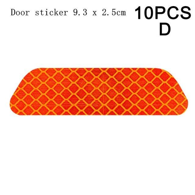 粘着性反射テープ 10個 車のドア接着剤 警告テープ 予約