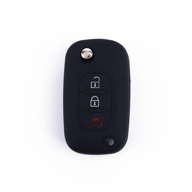 ルノーメガーヌ3,フルエンス,メルセデスベンツsmart fortwo 453 forfour用のシリコンキーケース,スキンホルダー,カーアクセサリー|mini-tokyo|09
