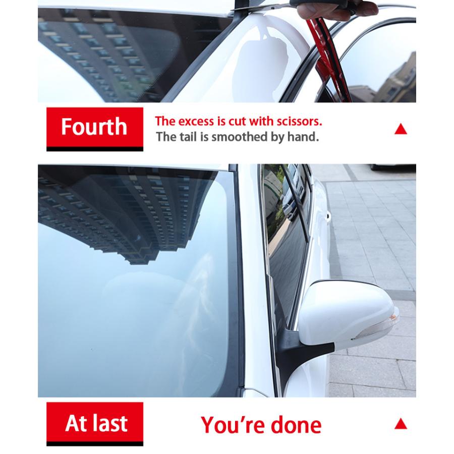 3m フロントガラスのゴム サンルーフシールゴム 車 密封シール 自動車のガラス ステッカー 期間限定特別価格