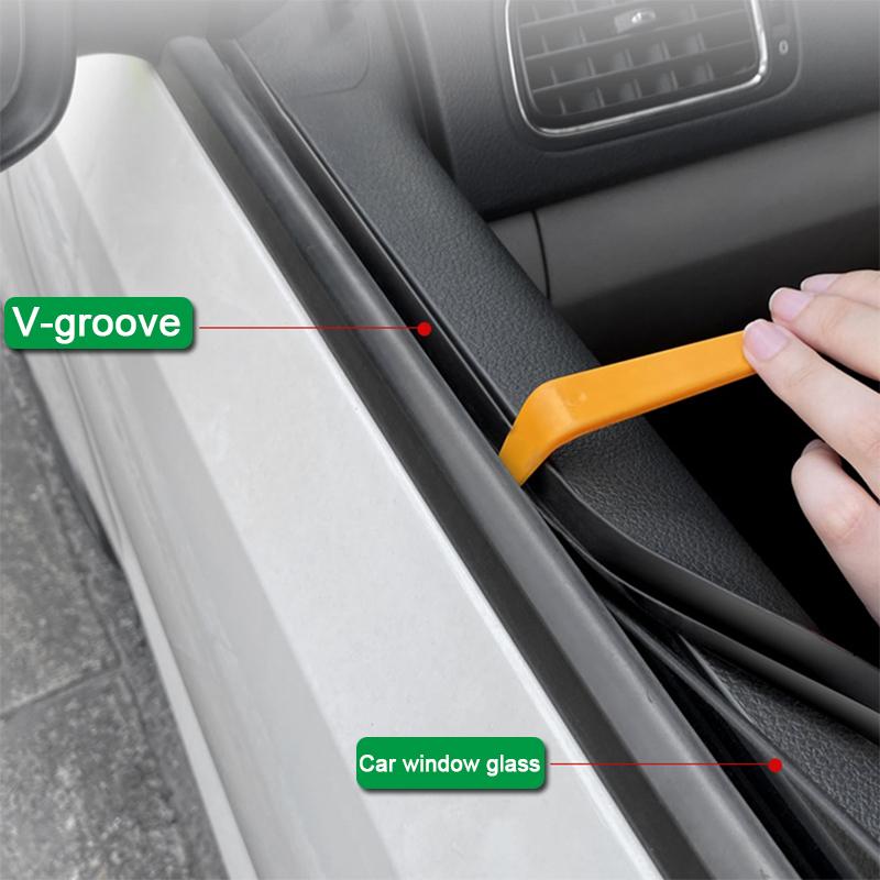 車のドアや窓用のゴム製シールテープ 汎用型 Vタイプ 防音シールステッカー カーアクセサリー Diy Ccc Minimum Tokyo 通販 Yahoo ショッピング