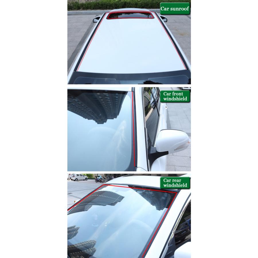 14 Mm 19 Mm車の窓シーラントゴムステッカーサンルーフ三角窓密封されたストリップシールトリム車のフロントリアフロントステッカー 奉呈