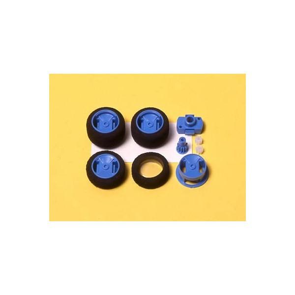 ミニ四駆 ワイドワンウェイホイールセット ブルータイヤつき ITEM 94106 ミニ四駆 タミヤ 15120 GP.120 ナローワンウェイホイール -s : グるグ