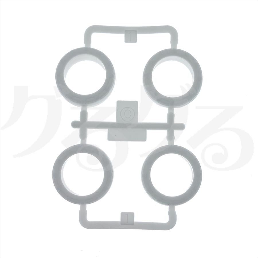 ミニ四駆 タミヤ 【Cパーツ】 小径 4輪ナロー タイヤ ハード ホワイト