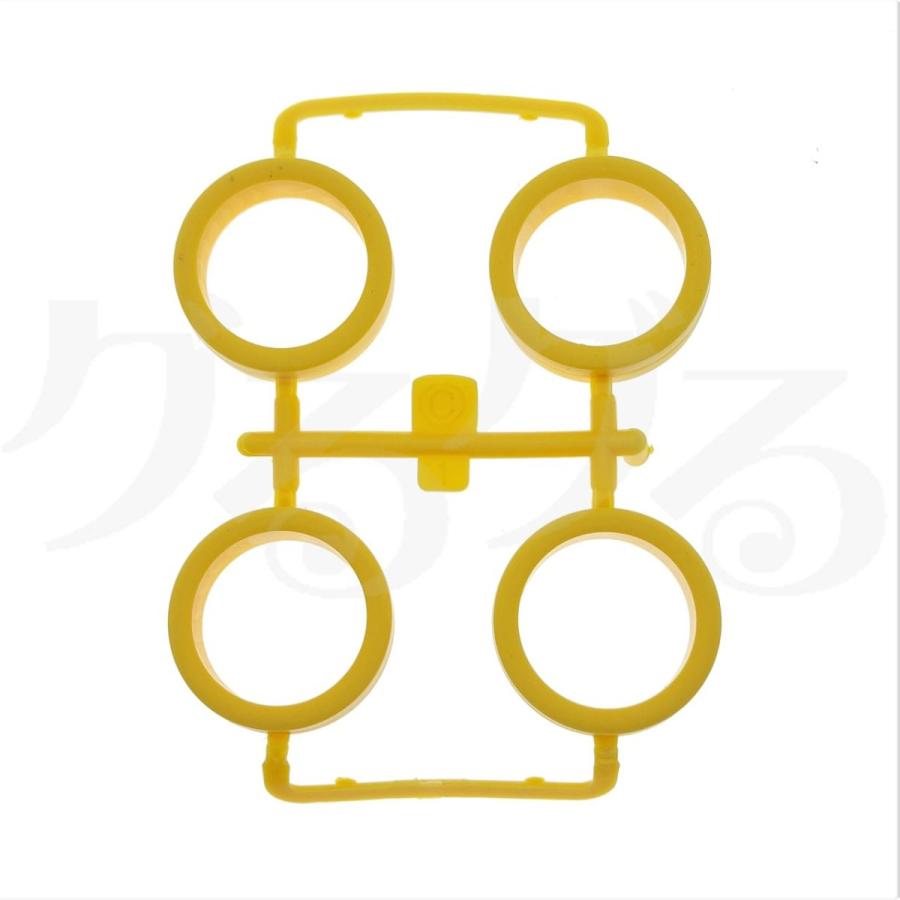 ミニ四駆 タミヤ 【Cパーツ】 小径ローハイトタイヤ ハード イエロー