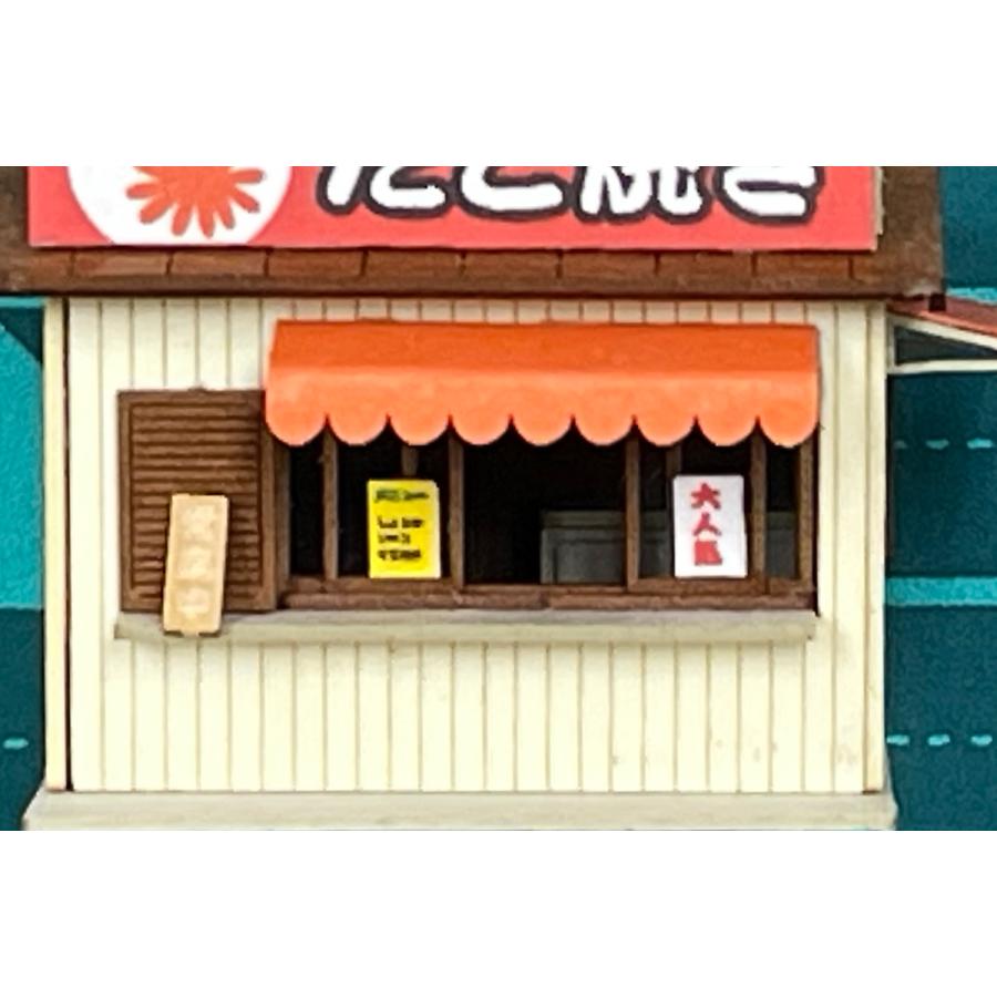 Ｎゲージ_駅前たこ焼き屋さんAペーパーキット｜miniature-a｜03