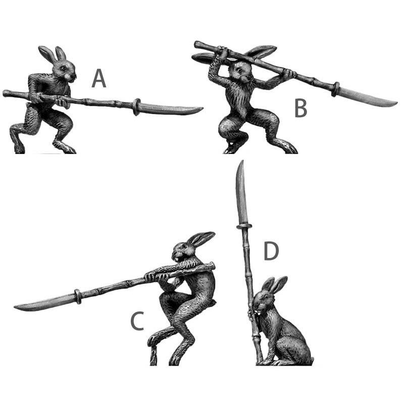 長刀を持つウサギの足軽 4種類のうち1個 Rabbit Ashigaru With Naginata 28mm 100frg50 100frg50 ミニチュアパーク 通販 Yahoo ショッピング