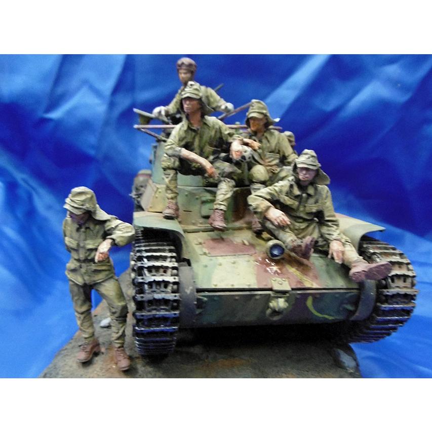 日本軍 休憩中の戦車兵 歩兵セット 97式戦車用 6体入 Japanese Tank Crew And Infantry At Rest On A Chi Ha 97 Tank 6 Figures 1 35 Acm Acm ミニチュアパーク 通販 Yahoo ショッピング