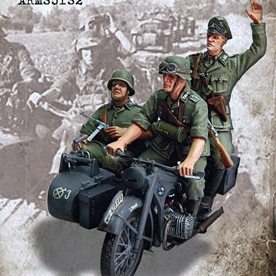 ドイツ軍 オートバイ兵セット Wwii Vi 3体入 German Motorcyclists Wwii Set Vi 1 35 Arm Arm ミニチュアパーク 通販 Yahoo ショッピング