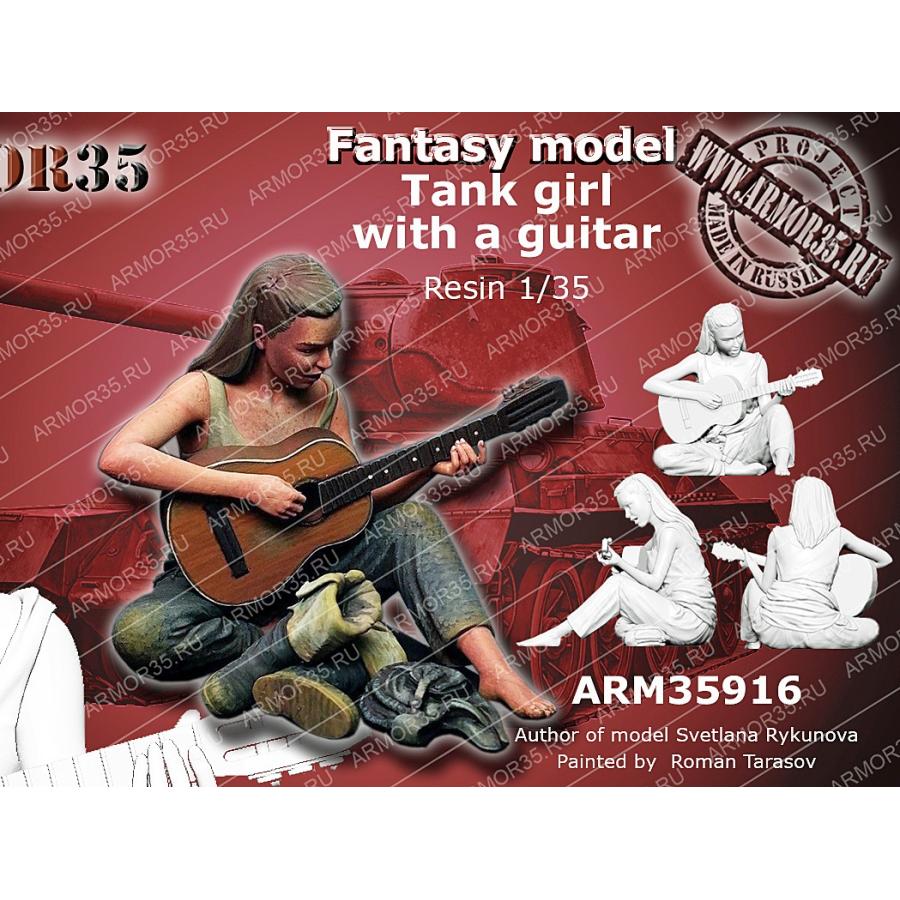 ロシア軍 ギターを弾くタンクガール Tank Girl With A Guitar 1 35 Arm Arm ミニチュアパーク 通販 Yahoo ショッピング