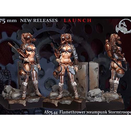 スチームパンク 突撃兵 火炎放射手 Flamethrower Steampunk Stormtrooper Individual 75mm As7544 As7544 ミニチュアパーク 通販 Yahoo ショッピング