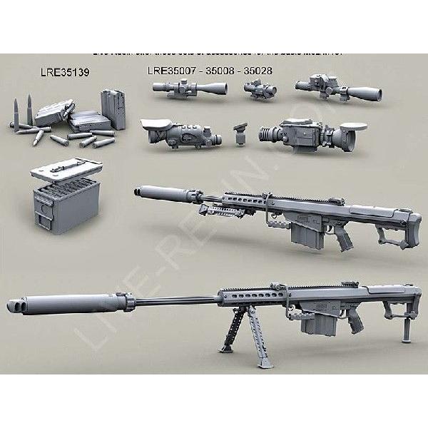 現用アメリカ軍 バレットm107a1 12 7mm遠距離狙撃銃 Qdl消音器付きm107a1近接戦闘用狙撃銃 Barrett M107a1 50 Cal Lrsr And Cqb With Qdl Suppressor 1 35 Lre ミニチュアパーク 通販 Yahoo ショッピング