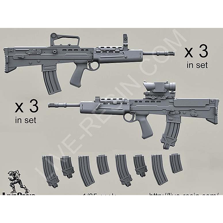 現用イギリス軍 L85a1 Sa80アサルトライフル アイアンサイト 照準器 付き 3個 Susatスコープ付き 3個 L85a1 Sa80 Assault Rifle 1 35 Lre358 ミニチュアパーク 通販 Yahoo ショッピング