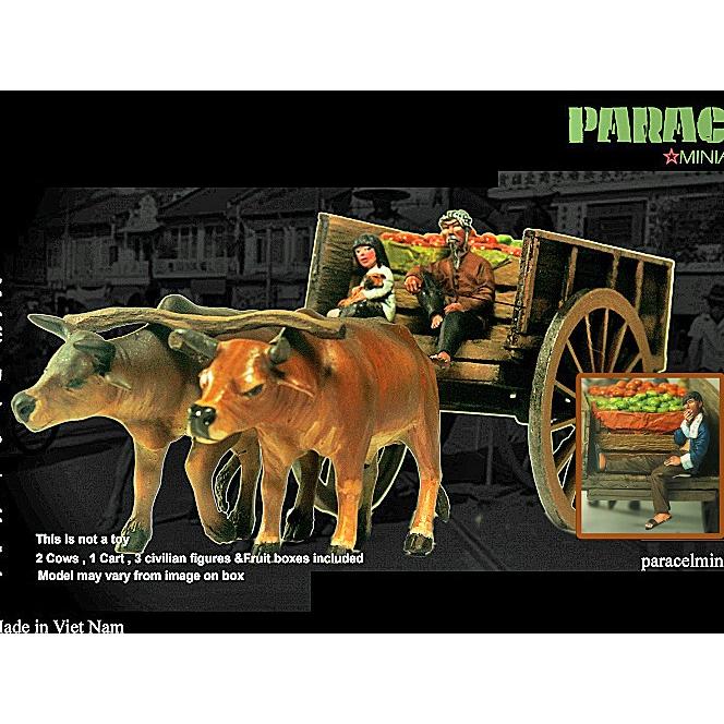 ベトナムの荷牛車 3 牛2頭 民間人3体入 Vietnamese Cow Cart Version 3 1 35 Pcl Ac3511 Pcl Ac3511 ミニチュアパーク 通販 Yahoo ショッピング