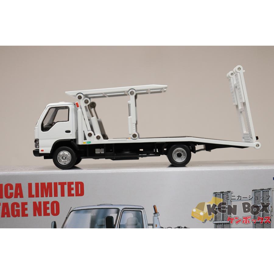 S=1/64 TLV-N191a ISUZUいすゞ ELFエルフ 花見台自動車 セフテーローダ ビッグワイド トミカリミテッドヴィンテージネオ 箱蓋シワ 現状渡しの画像