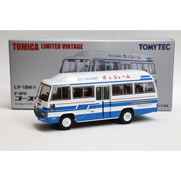 TOMYTEC トミカリミテッドヴィンテージ LV-184a トヨタ コースター 御機嫌大屋根 冷房装置車(小料理屋 ボンワット秒) ゲーム、おもちゃ-模型、プラモデル-ミニカー