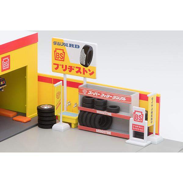 TOMYTEC トミカラマヴィンテージ 05b タイヤショップ(ブリヂストン