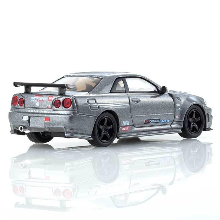 京商ミニカー&ブック 05 日産 GT-R R34 NISMO CRS ver.※1/64スケール
