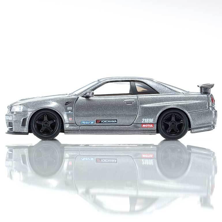 京商ミニカー&ブック 05 日産 GT-R R34 NISMO CRS ver.※1/64スケール