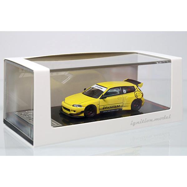 ignition model 1416 PANDEM CIVIC (EG6) Yellow　パンデムシビック　※Tarmac Works限定品_1