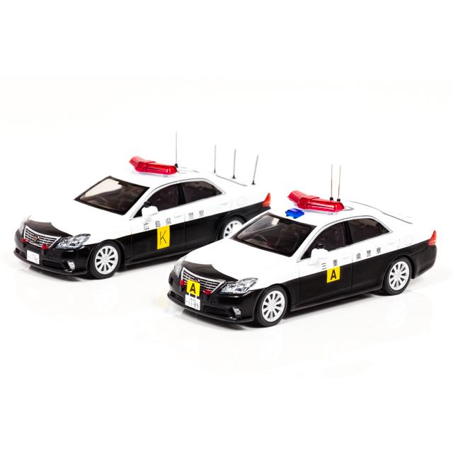 【2台セット】レイズ　クラウン　パトロールカー 1/43 レイズ H743SE02 トヨタクラウン(GRS202)パトロールカー2016車列