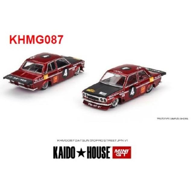 ダットサンミニカー＆コスモ MINI GT KHMG001 ダットサン 510 プロストリート OG グリーン KAIDO