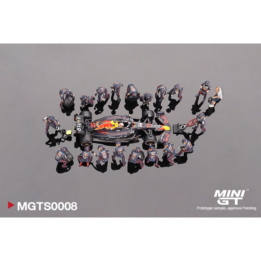 MINIGT レッドブル RB18 #11 ペレス 2022 ピットクルーセット MINI GT MGTS0008 オラクル レッドブル レーシング RB18 2022 3位入賞