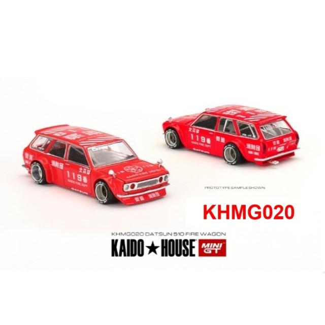 MINI GT KHMG020 ダットサン KAIDO 510 ワゴン FIRE V1(右ハンドル) ※1