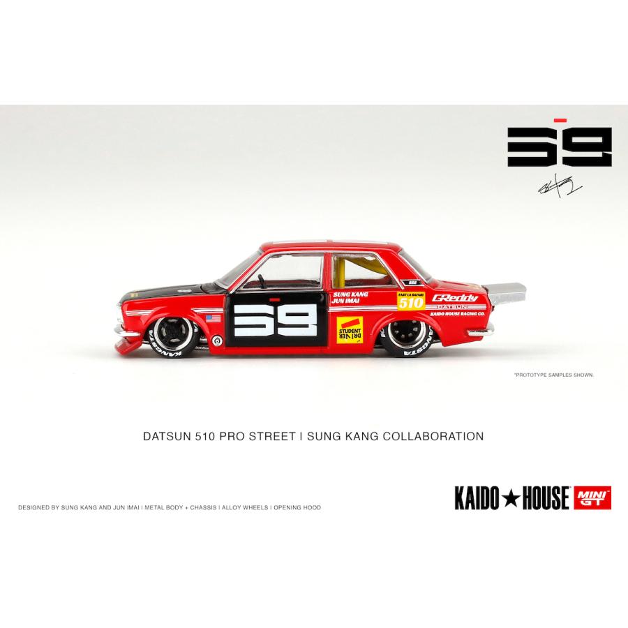 MINI GT KHMG003 ダットサン 510 プロストリート SK510 レッド MINI GT KHMG003 ダットサン 510 プロストリート SK510 レッド