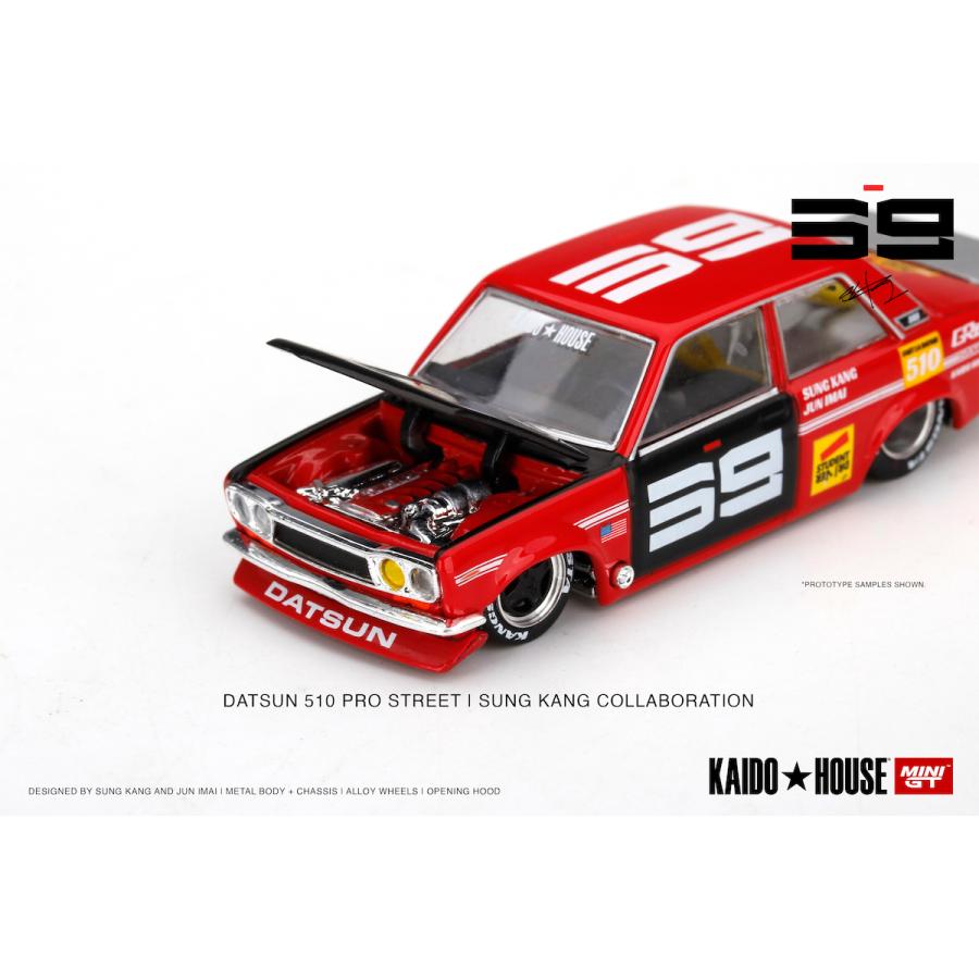 MINI GT KHMG003 ダットサン 510 プロストリート SK510 レッド MINI GT KHMG003 ダットサン 510 プロストリート SK510 レッド