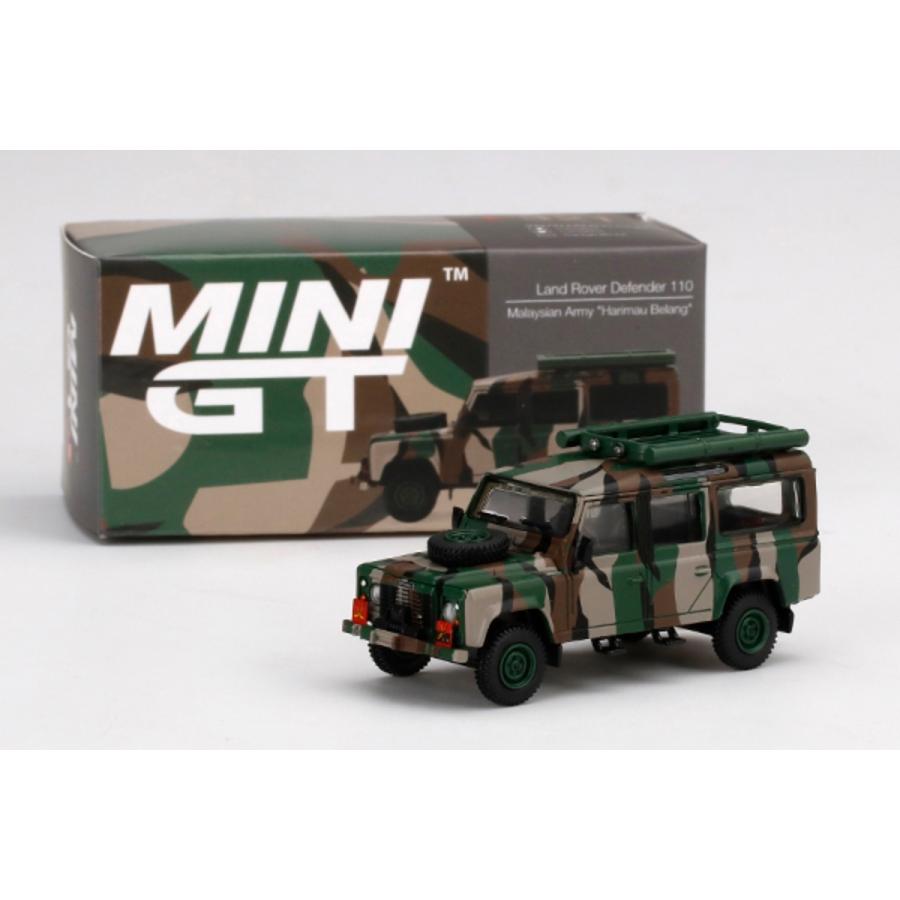 MINI GT MGT00321-R ランドローバー ディフェンダー 110 マレーシア軍