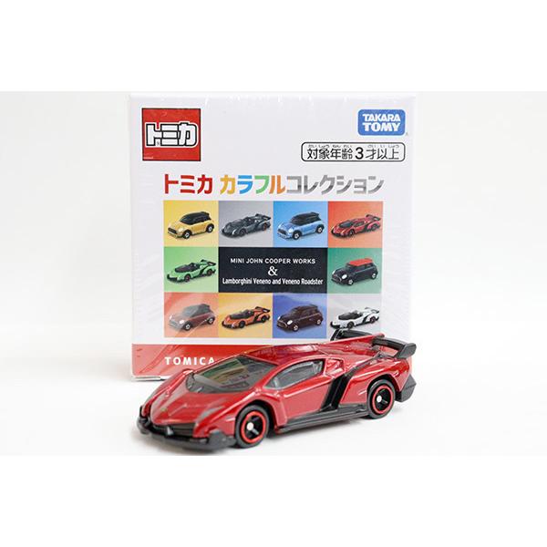 トミカカラフルコレクション　ランボルギーニヴェネーノ(キャンディレッド)※セブンイレブン特注｜minicar-kenbox