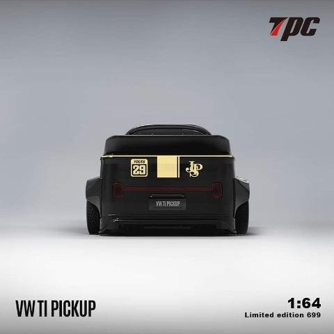 TPC　VW Volkswagen T1 ピックアップ トラック Black Gold JPS ※1/64スケール｜minicar-kenbox｜04