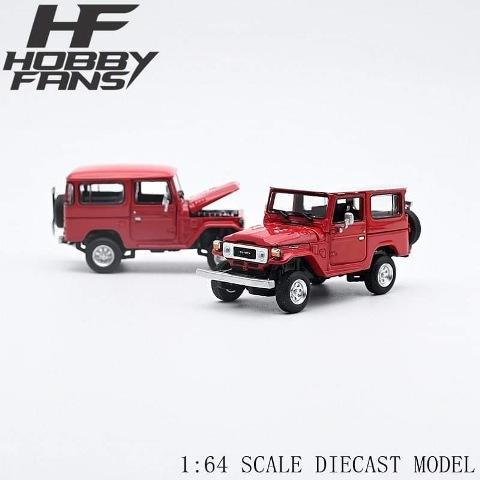 Hobby Fans トヨタ ランドクルーザー FJ40 RED ホワイトルーフ ※1/64