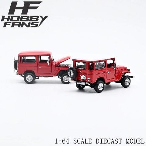 Hobby Fans トヨタ ランドクルーザー FJ40 RED ホワイトルーフ ※1/64