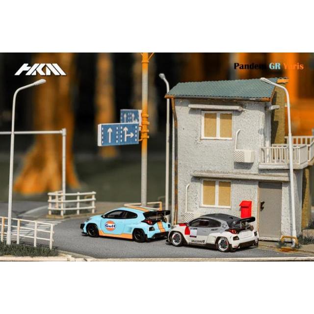 HKM トヨタ GR ヤリス Pandem Rocket Bunny Gulf ※1/64スケール